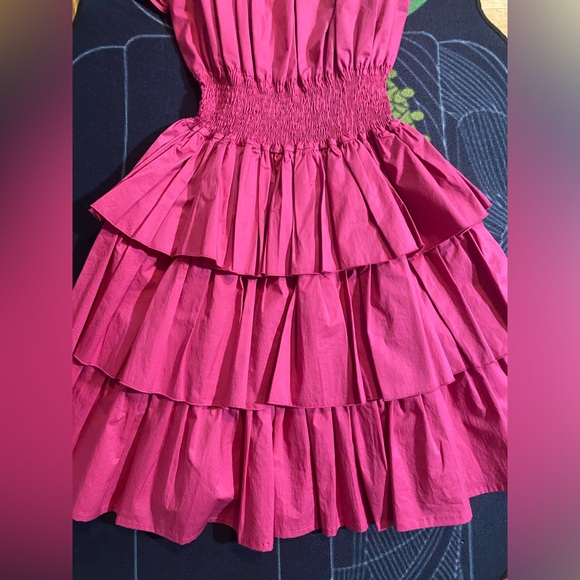 Monica Nera pink up to knee dress size S - Picture 2 of 3